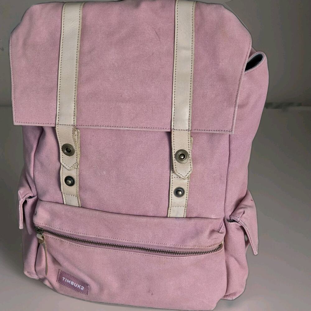 Timbuk2 “One Love Pack Pink Canvas Rucksack Backpack 15” Padded Laptop Sleeve